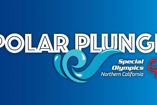 The logo for Polar Plunge Special Olympics Northern California featuring a wakesurf boat.