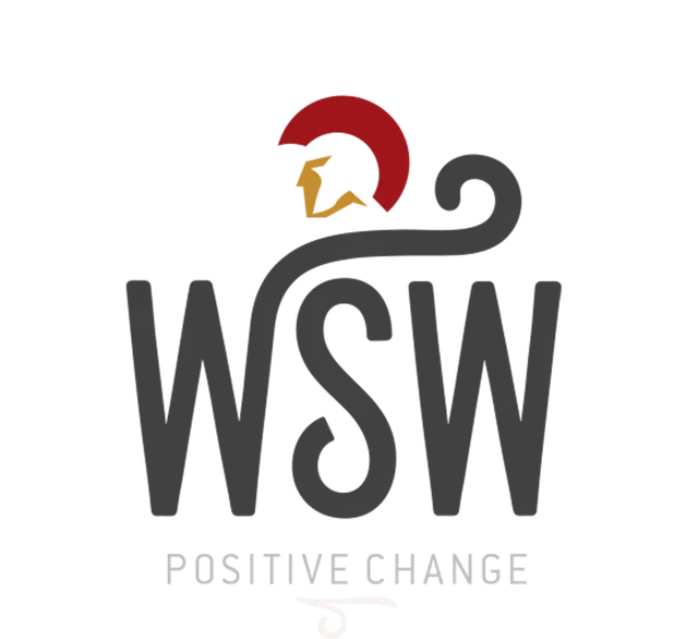 The logo for wsw furniture changes to a wakesurf boat design.